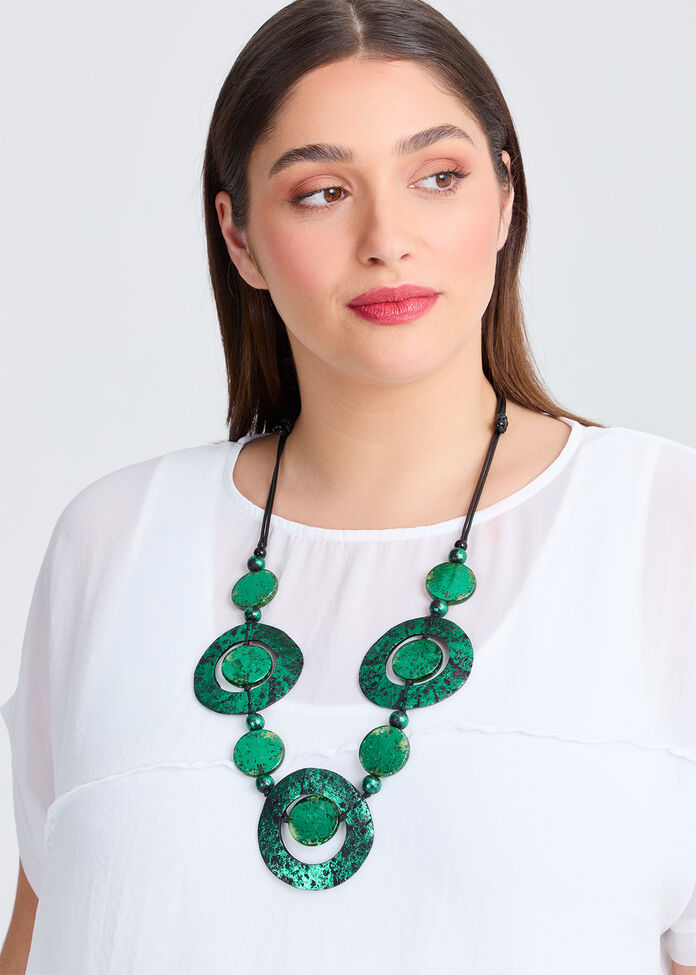 Circle Statement Necklace, , hi-res