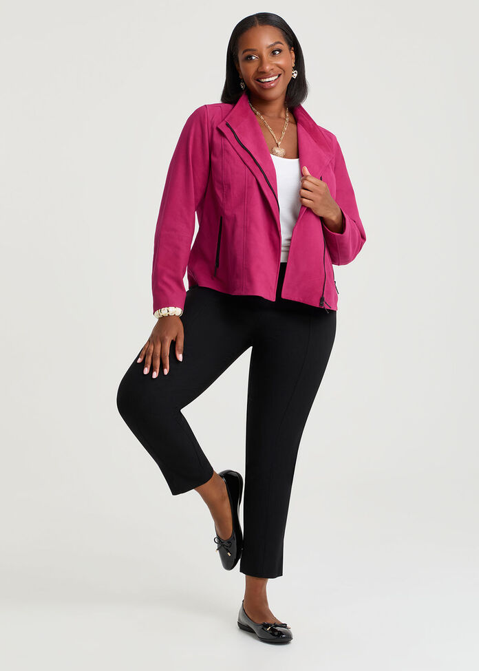 Suede Leather Sofia Jacket, , hi-res