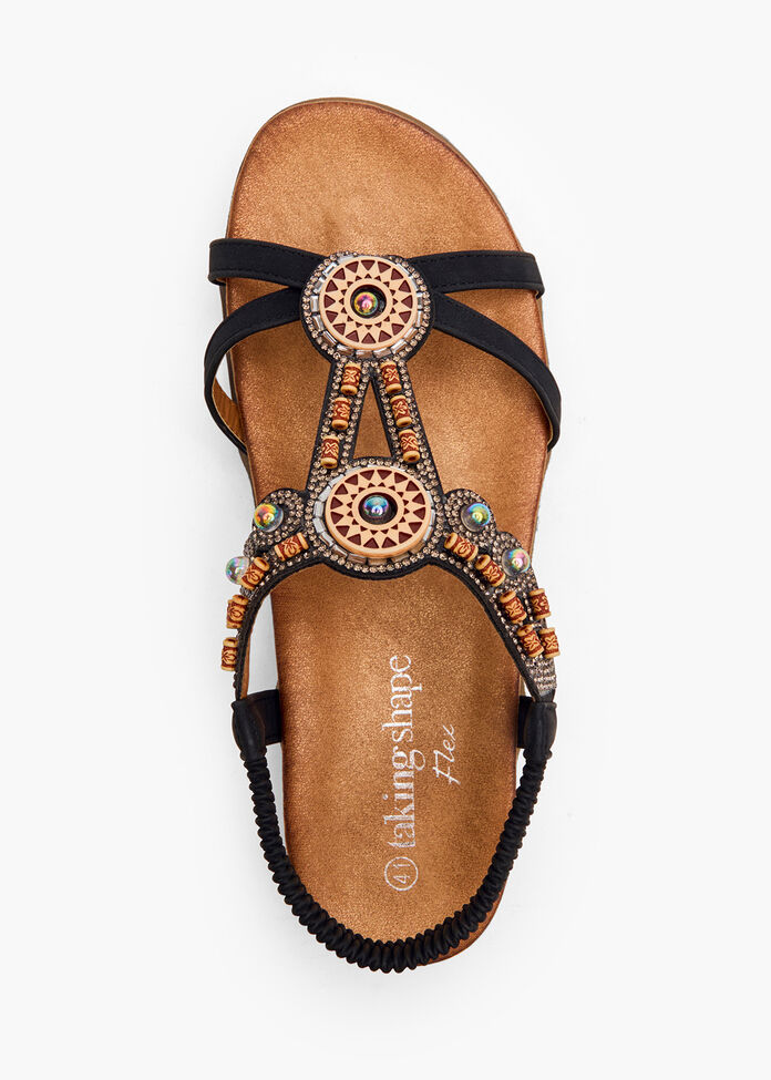 Beaded Bling Flex Sandal, , hi-res