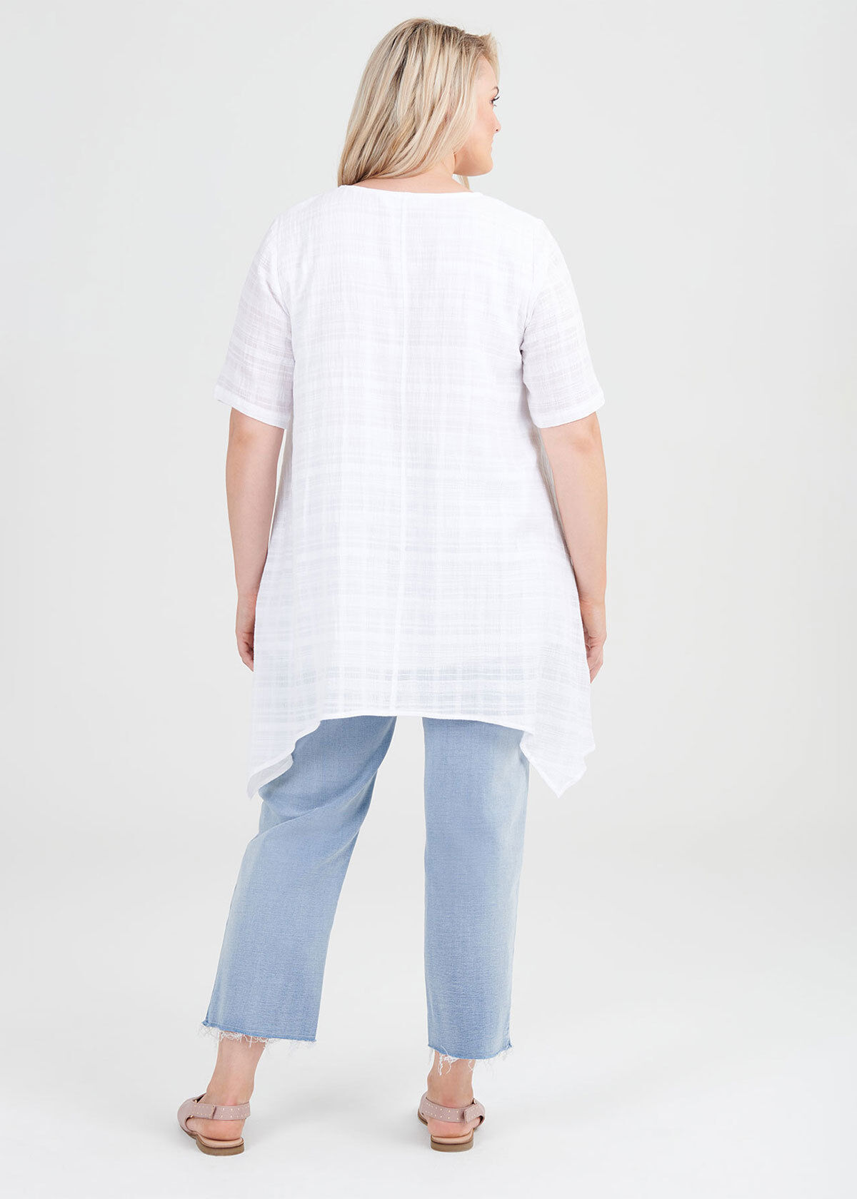 gauze tunic plus size