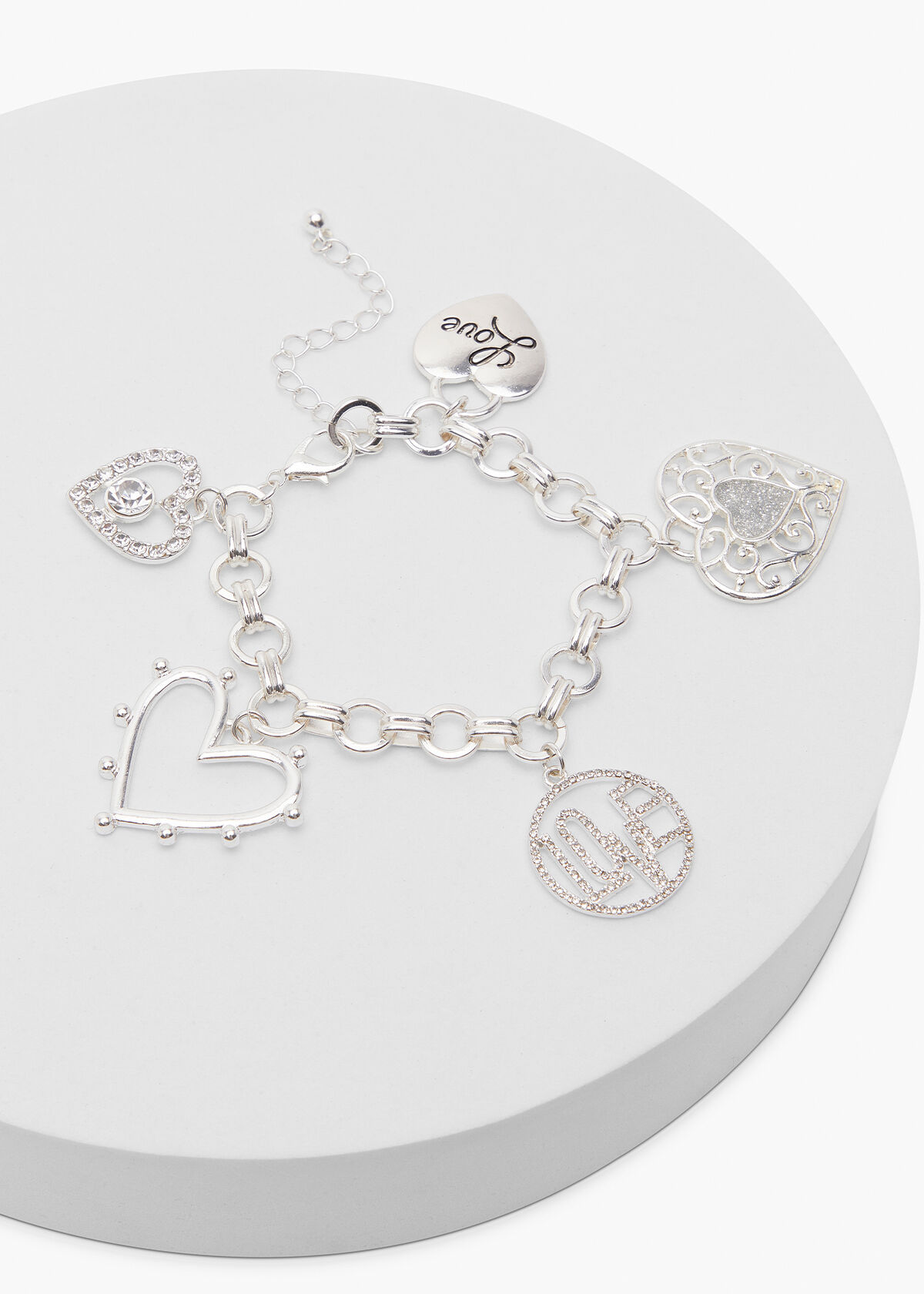 Plus size charm bracelet sales