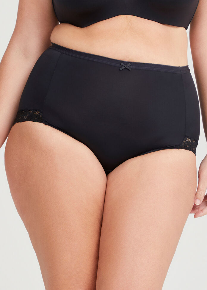 2 Pack Micro Lace Trim Briefs, , hi-res