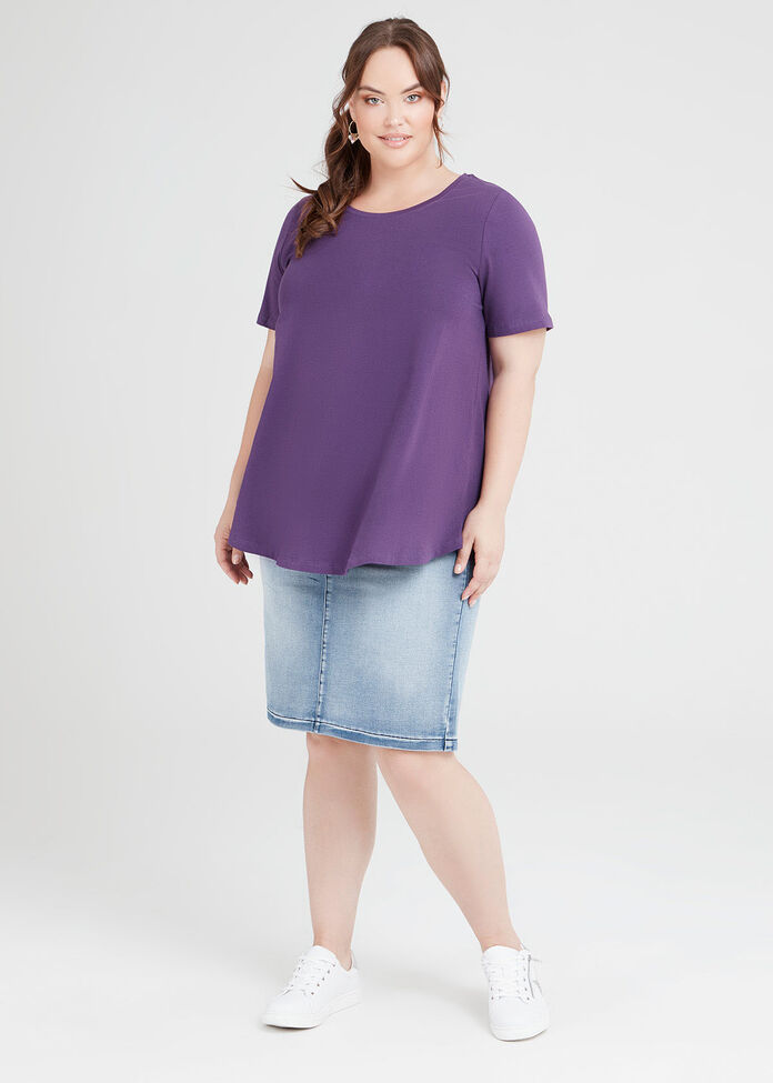 Organic Crew Swing Basic Tee, , hi-res