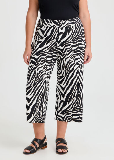 Plus Size Wide Leg Crop Pant