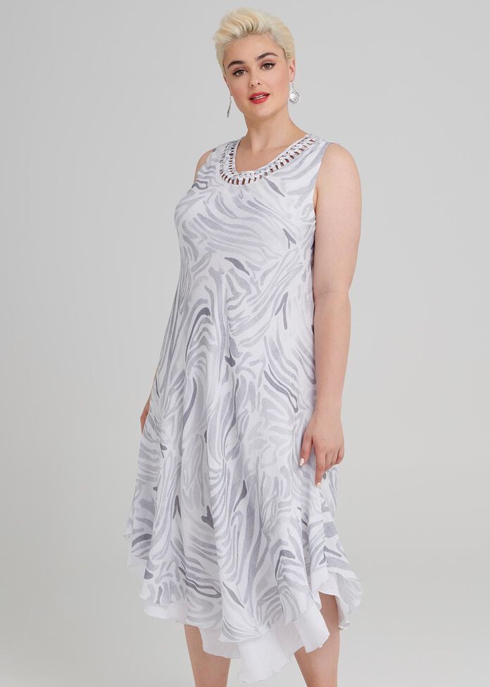 Soft Zebra Dress, , hi-res
