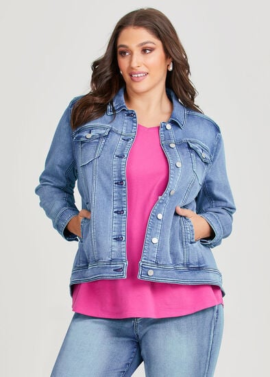 Plus Size The Best Fit Denim Jacket