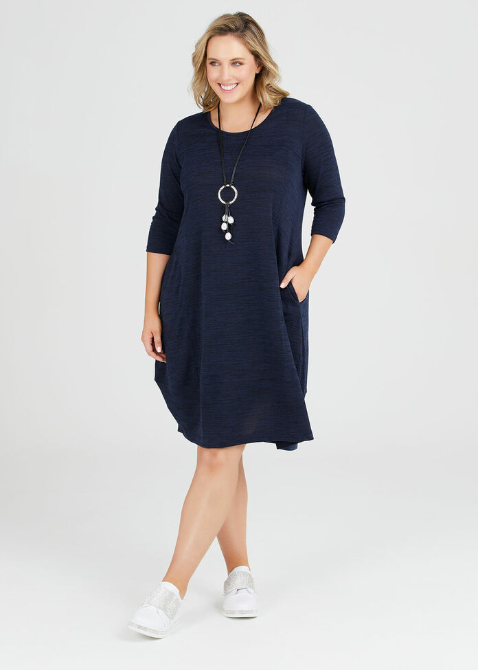 Shop Plus Size Jemma Snug Dress in Blue | Taking Shape AU
