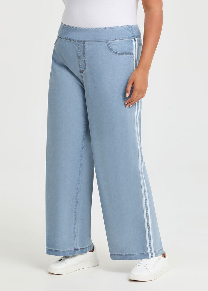 Super Stretch Wide Leg Jean, , hi-res