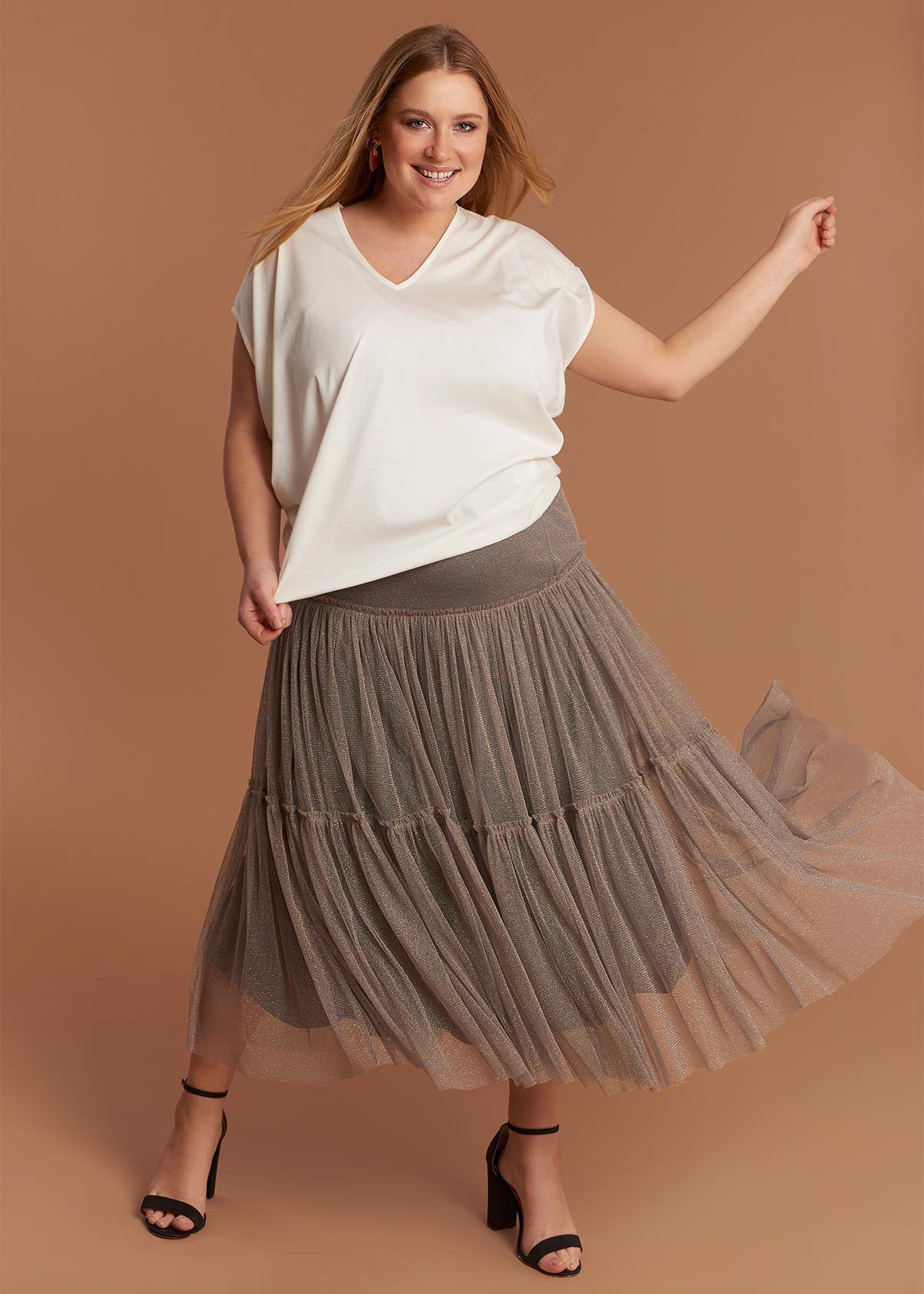Plus size tulle deals skirt nz