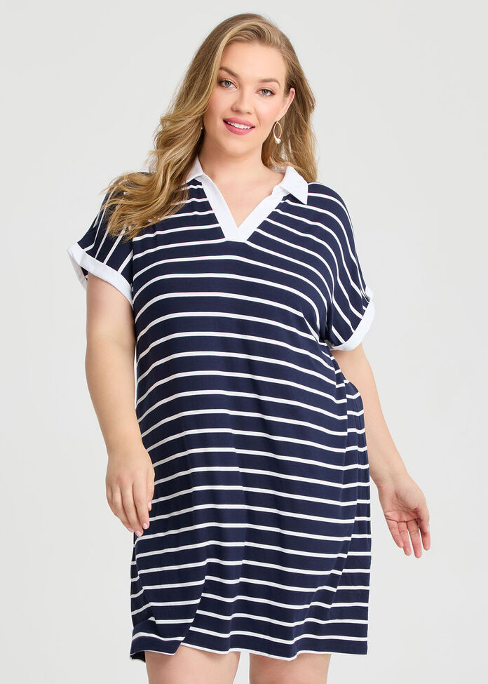 Yvonne Polo Collar Dress, , hi-res