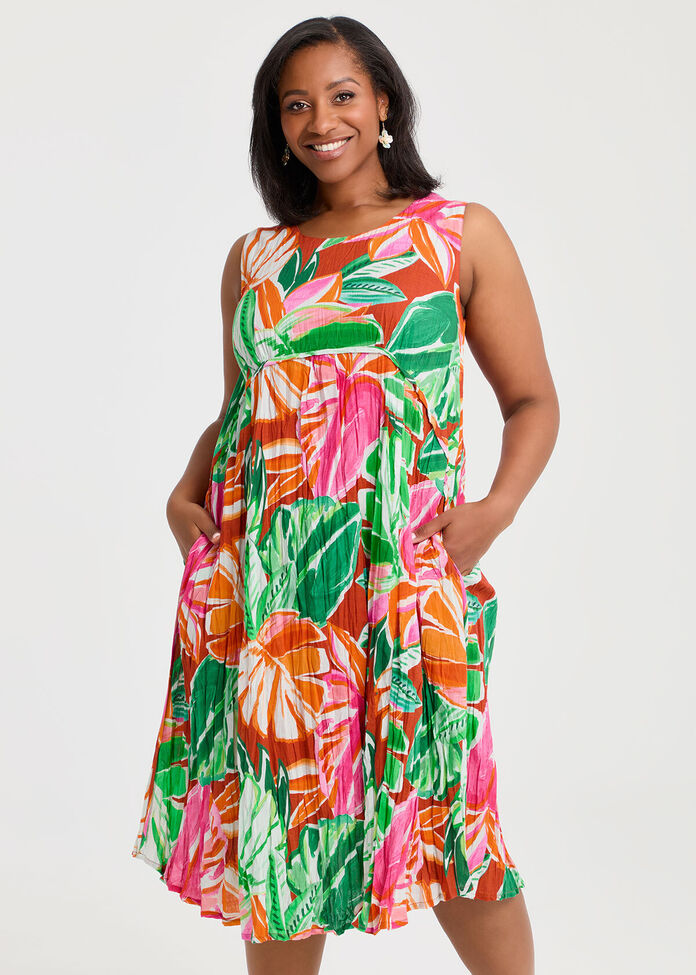 Cotton Favourite Sleeveless Dress, , hi-res