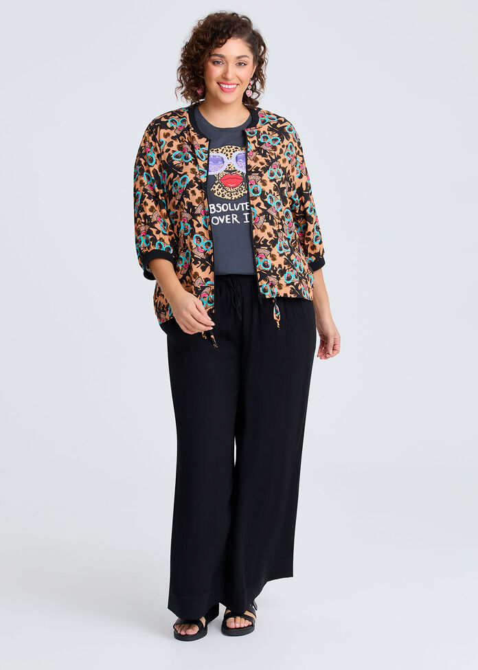 Bouffants Cheetah Print Bomber, , hi-res