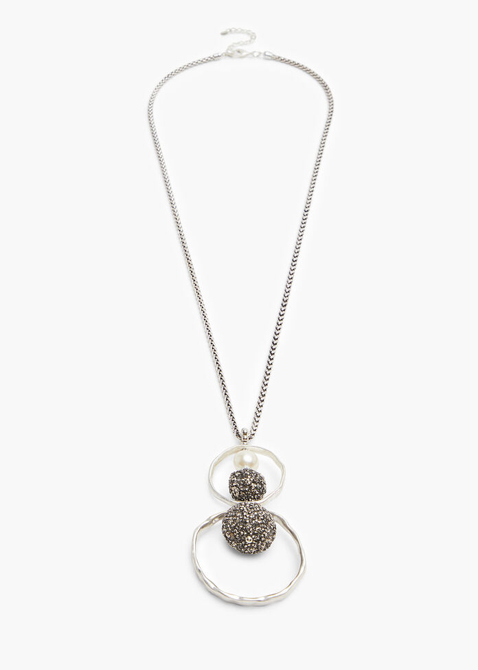 Double Ball Long Necklace, , hi-res