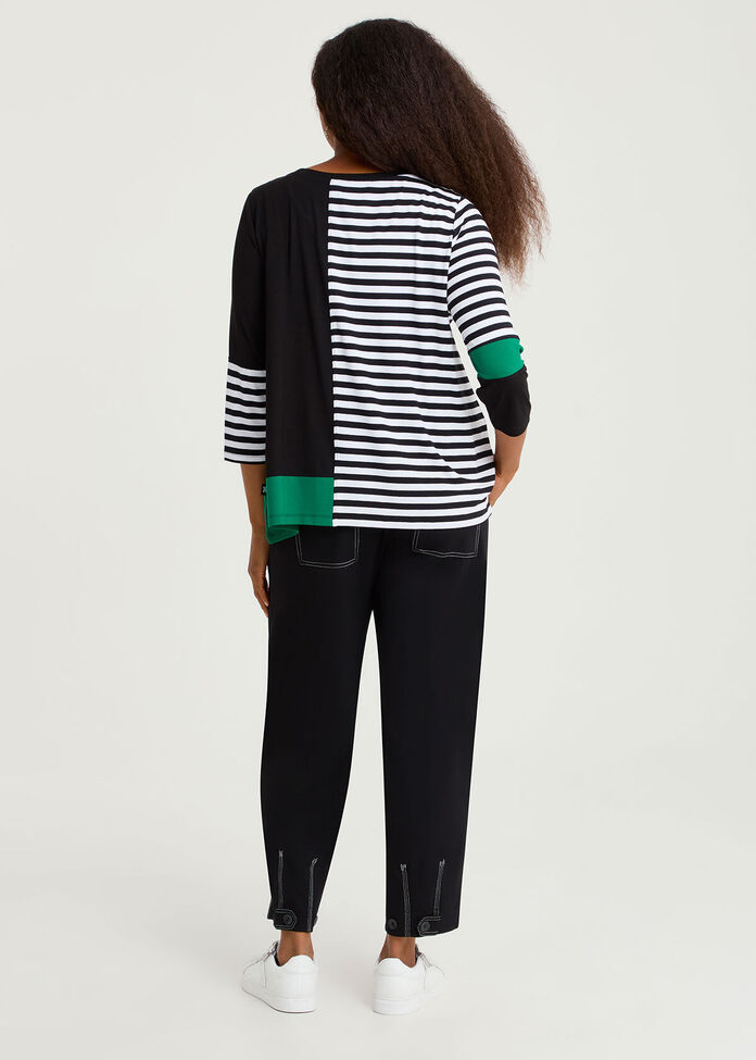 Natural Samara Stripe Top, , hi-res
