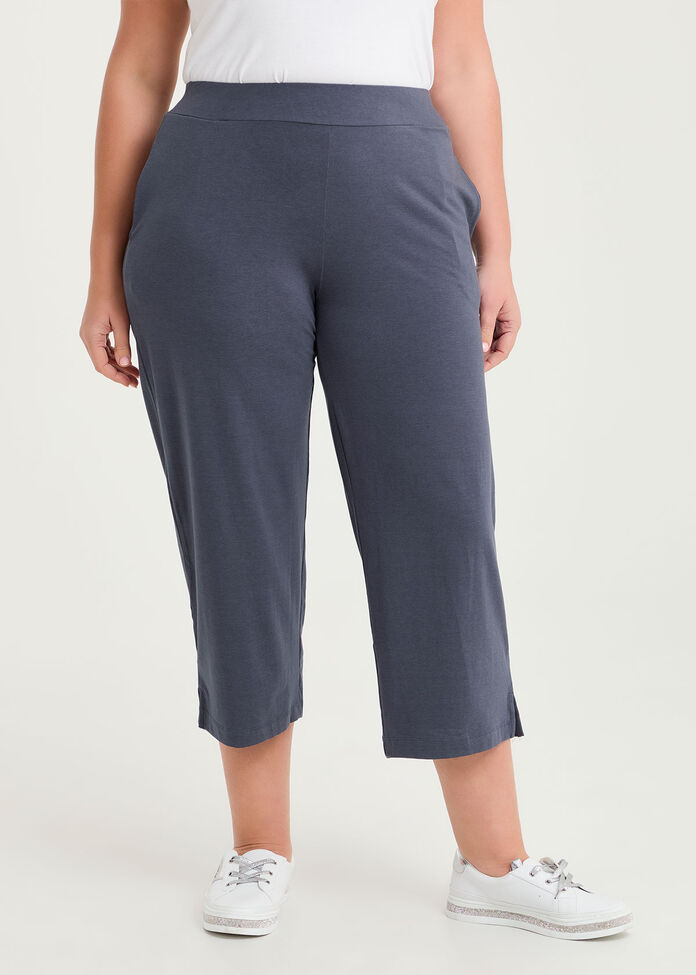 Pima Cotton Culotte Pant, , hi-res