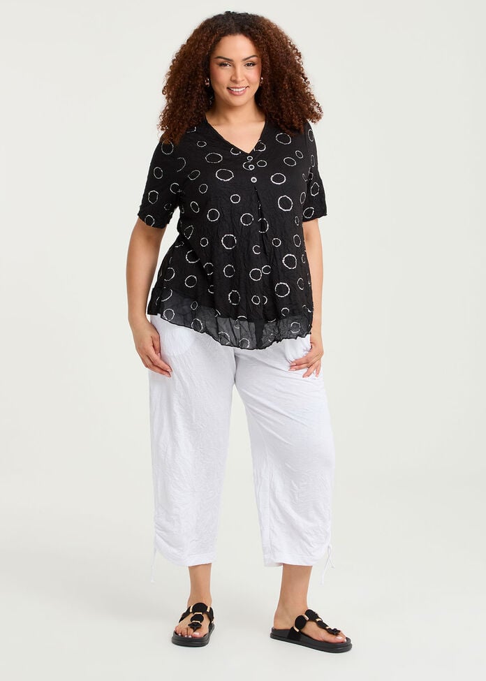 Piia Pleat Bamboo Crush Top, , hi-res
