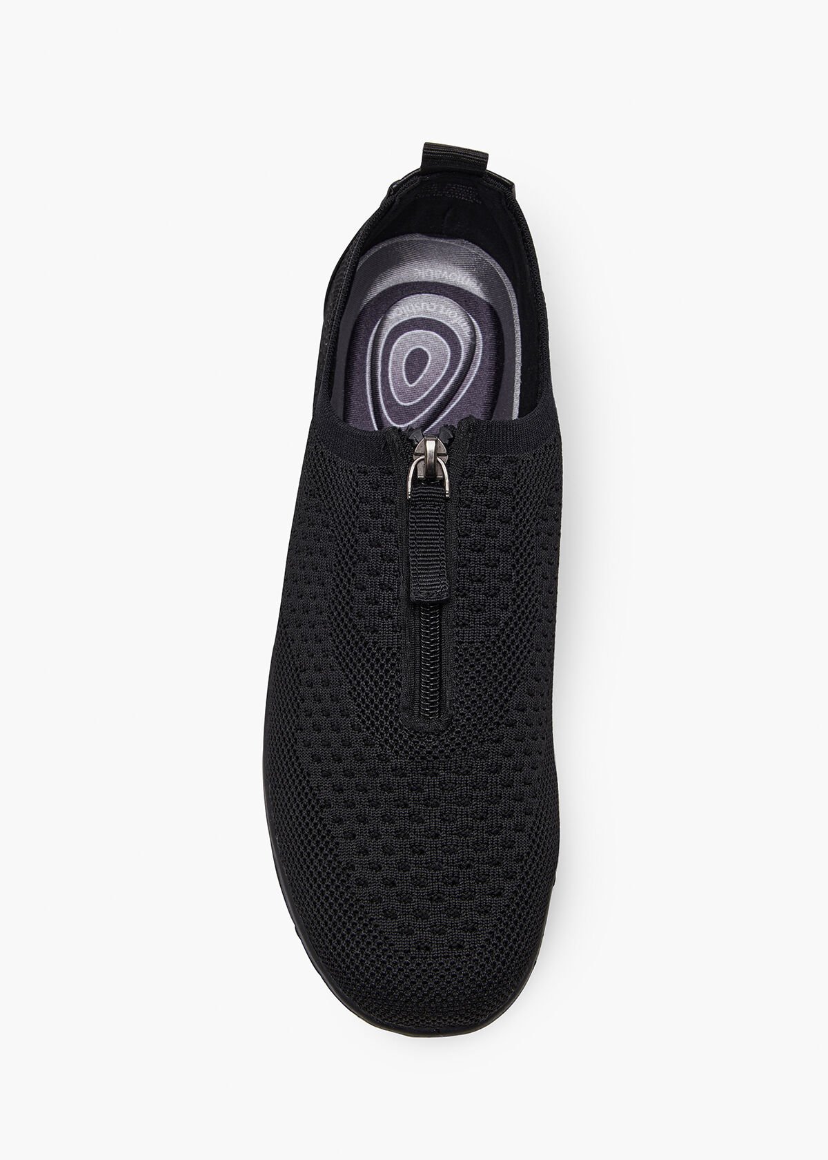 Zip front sneakers on sale