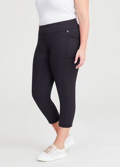 Plus Size Active Mesh Pocket Legging