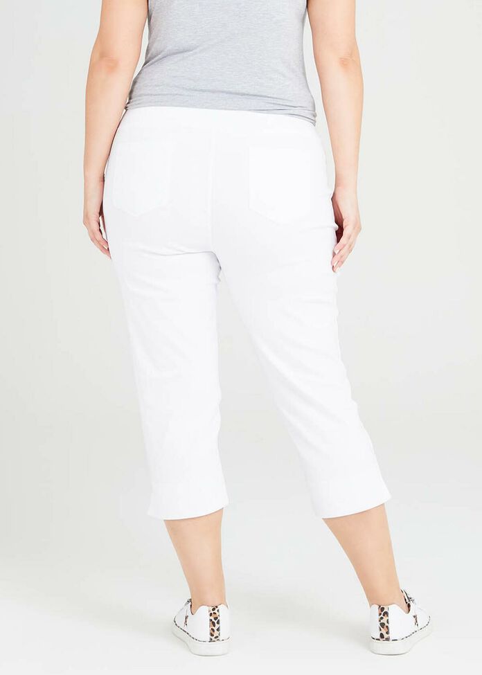 Shop Plus Size Expose Split Hem Crop Pant in White | Taking Shape AU