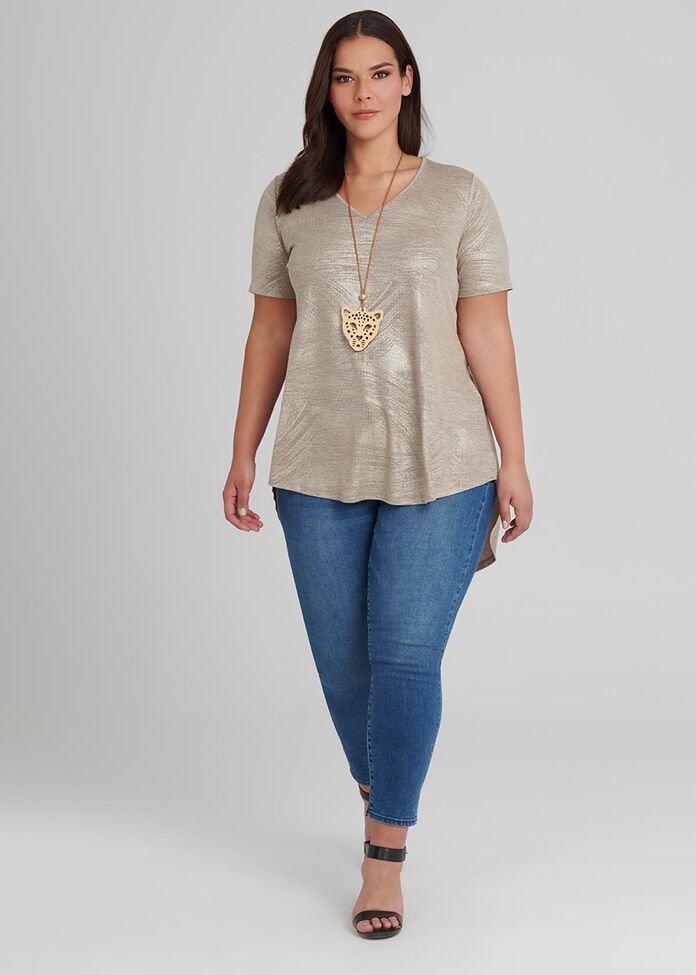 Metallic Durban Tunic, , hi-res