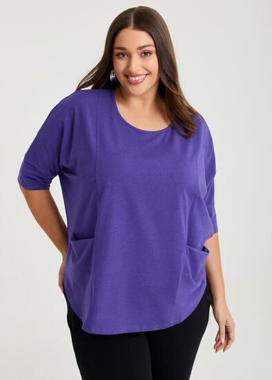 Plus Size Pima Cotton Traveller Top