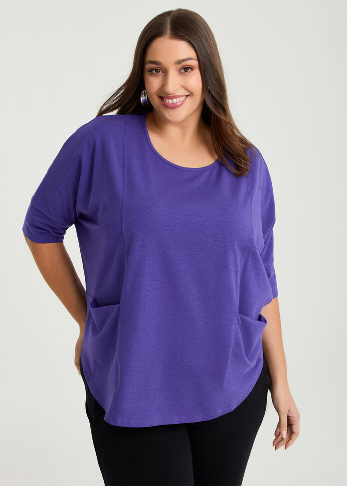 Pima Cotton Traveller Top, , hi-res