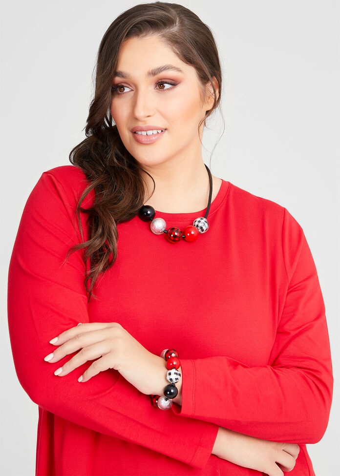 Gingham Stretch Bracelet, , hi-res