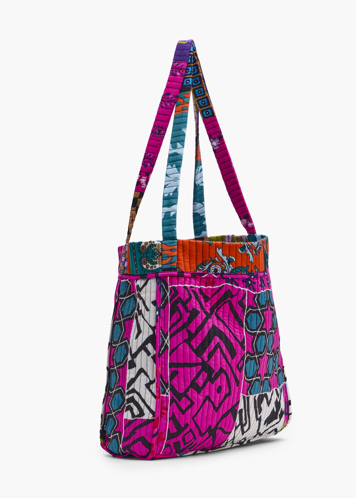Matcha Time reversible quilted bag