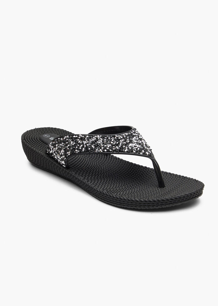Sparkle Jelly Flip Flop, , hi-res
