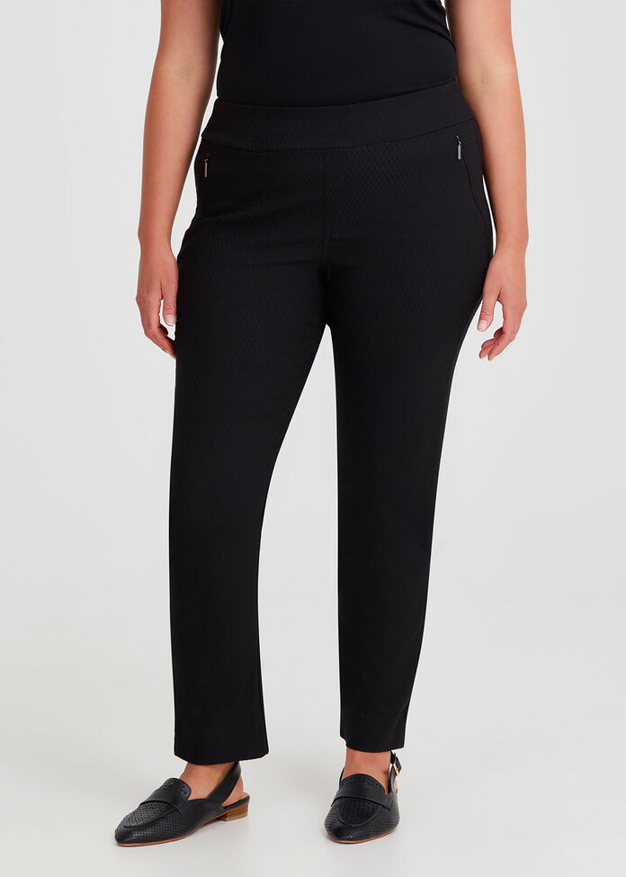 Petite Rhea Texture Stretch Pant, , hi-res
