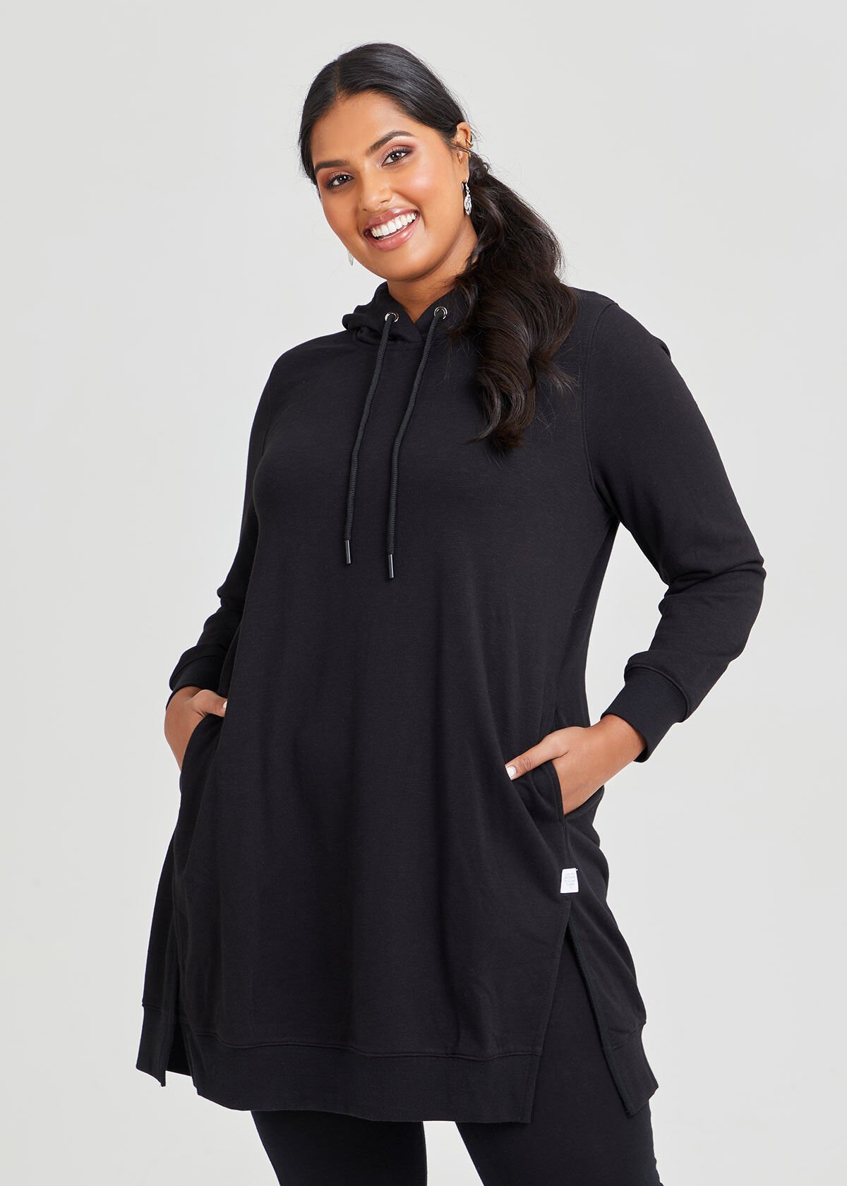 Hoodie dress plus size deals