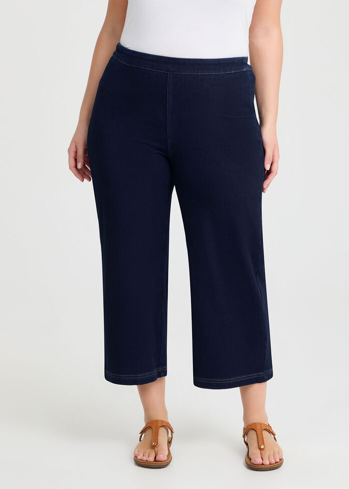 The Travel Wide Leg Crop Jean, , hi-res