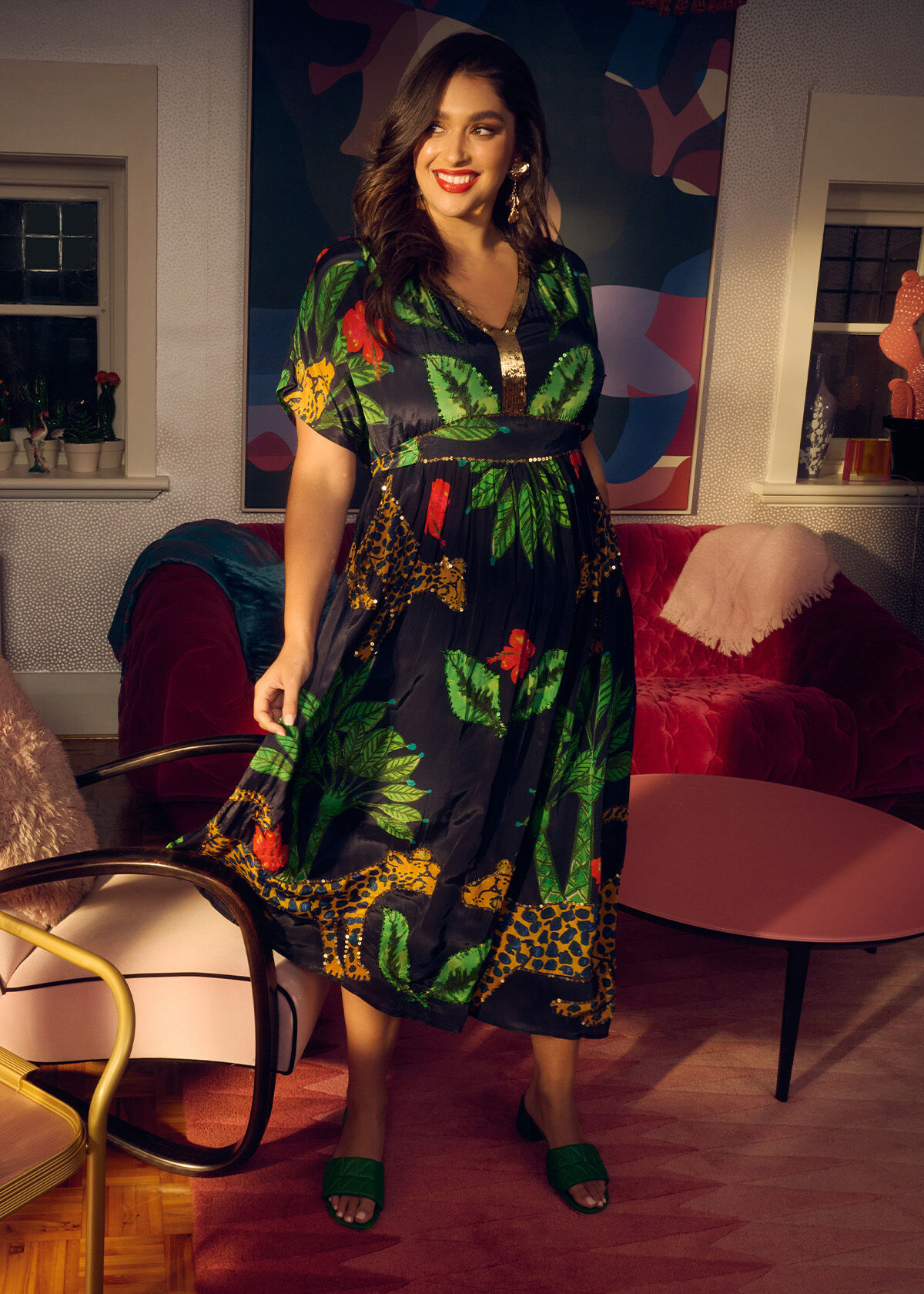Natural Summer Nights Maxi Dress