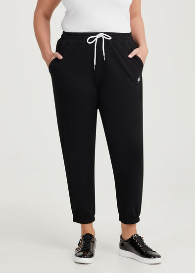 Plus Size Cotton Logo Trackpant