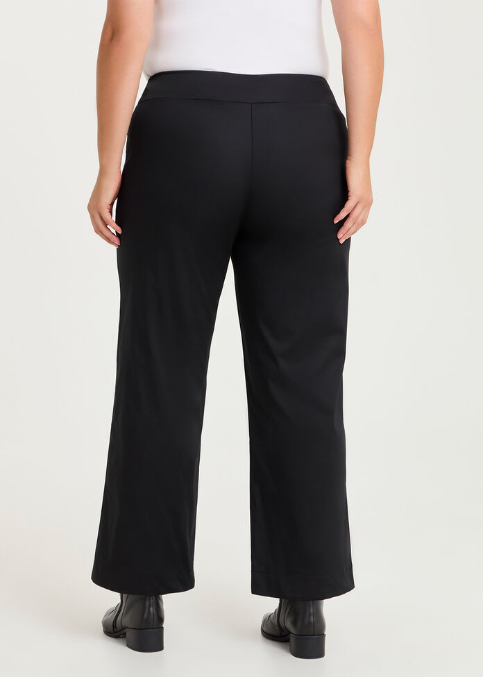 Plus Size Women's Black Straight Leg Work Pants