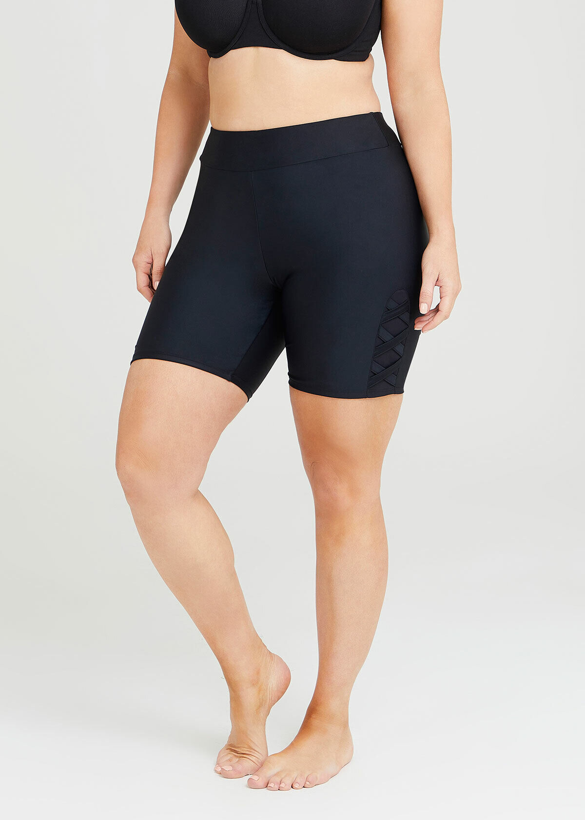 criss cross swim shorts