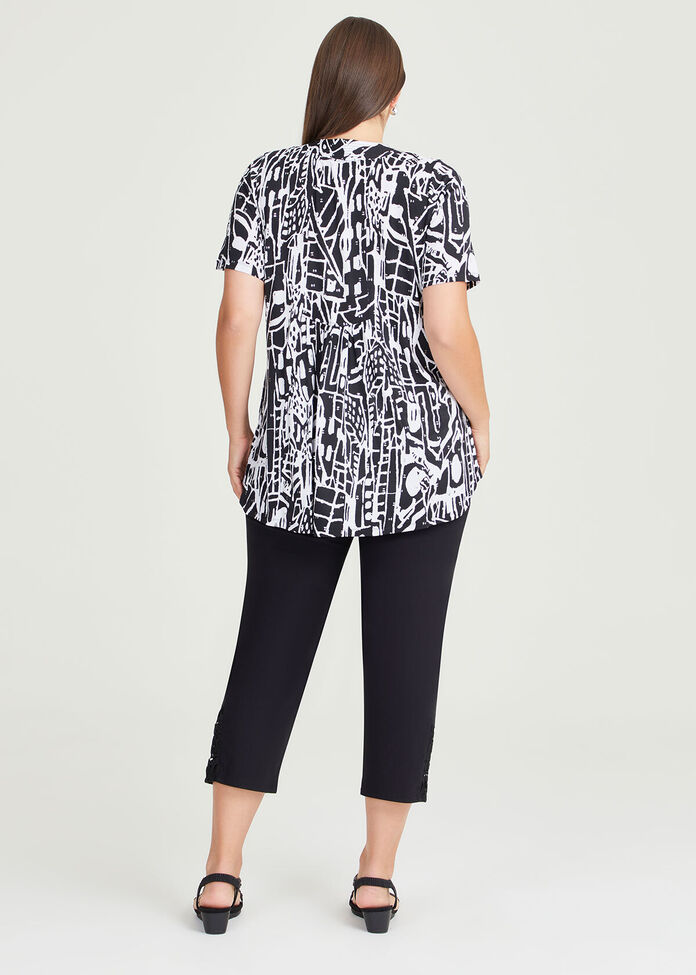 Shop Plus Size Tribal Sparkle Luna Tunic in Black | Taking Shape AU