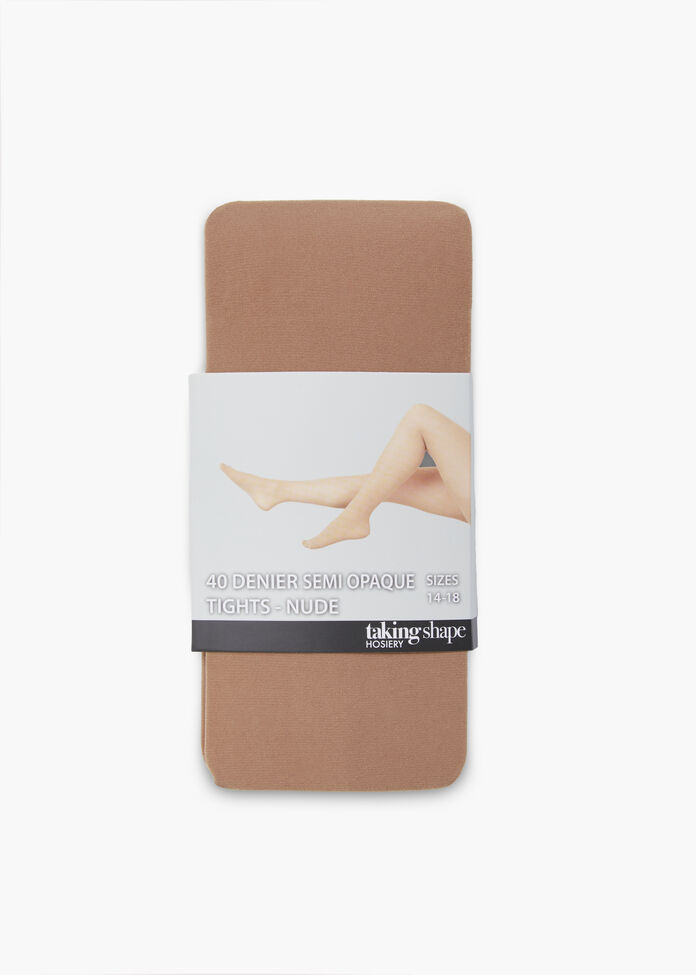 40 Denier Semi Opaque Tights, , hi-res