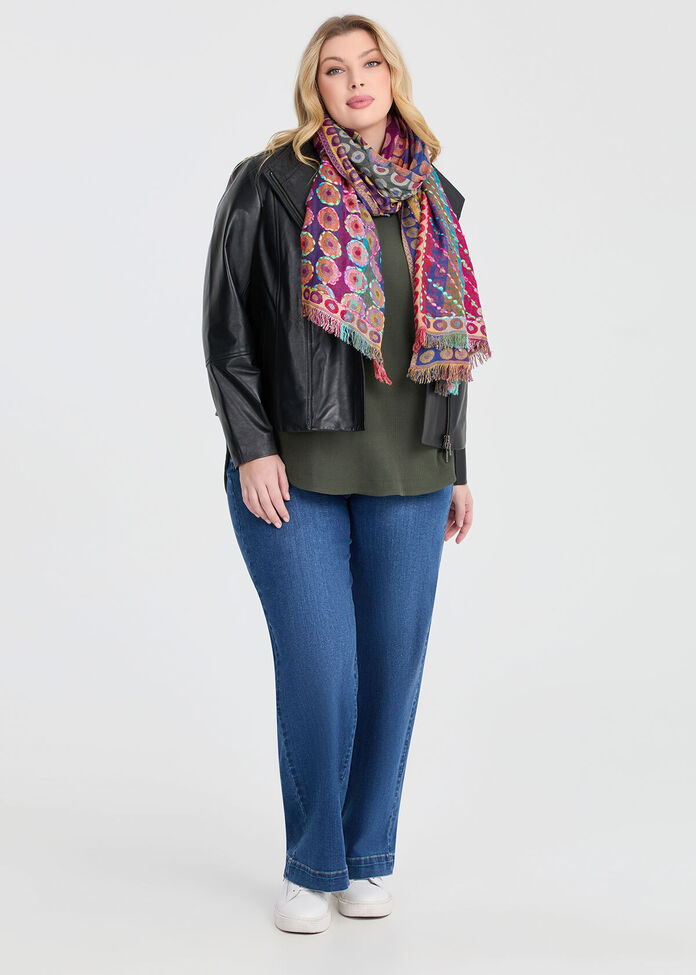 Shop Dotti Embroidered Scarf in Multi Accessories Taking Shape NZ