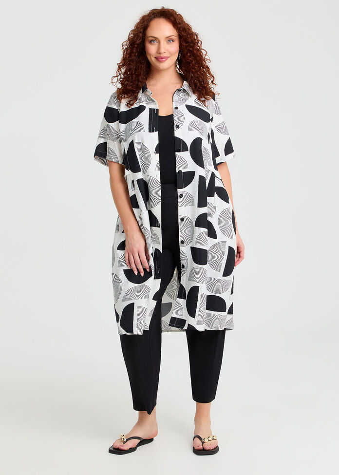 Natural Tara Abstract Shirt, , hi-res