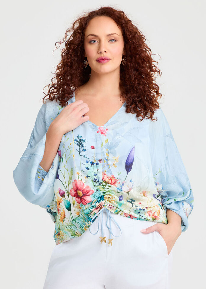 Natural Wild Flower Top, , hi-res