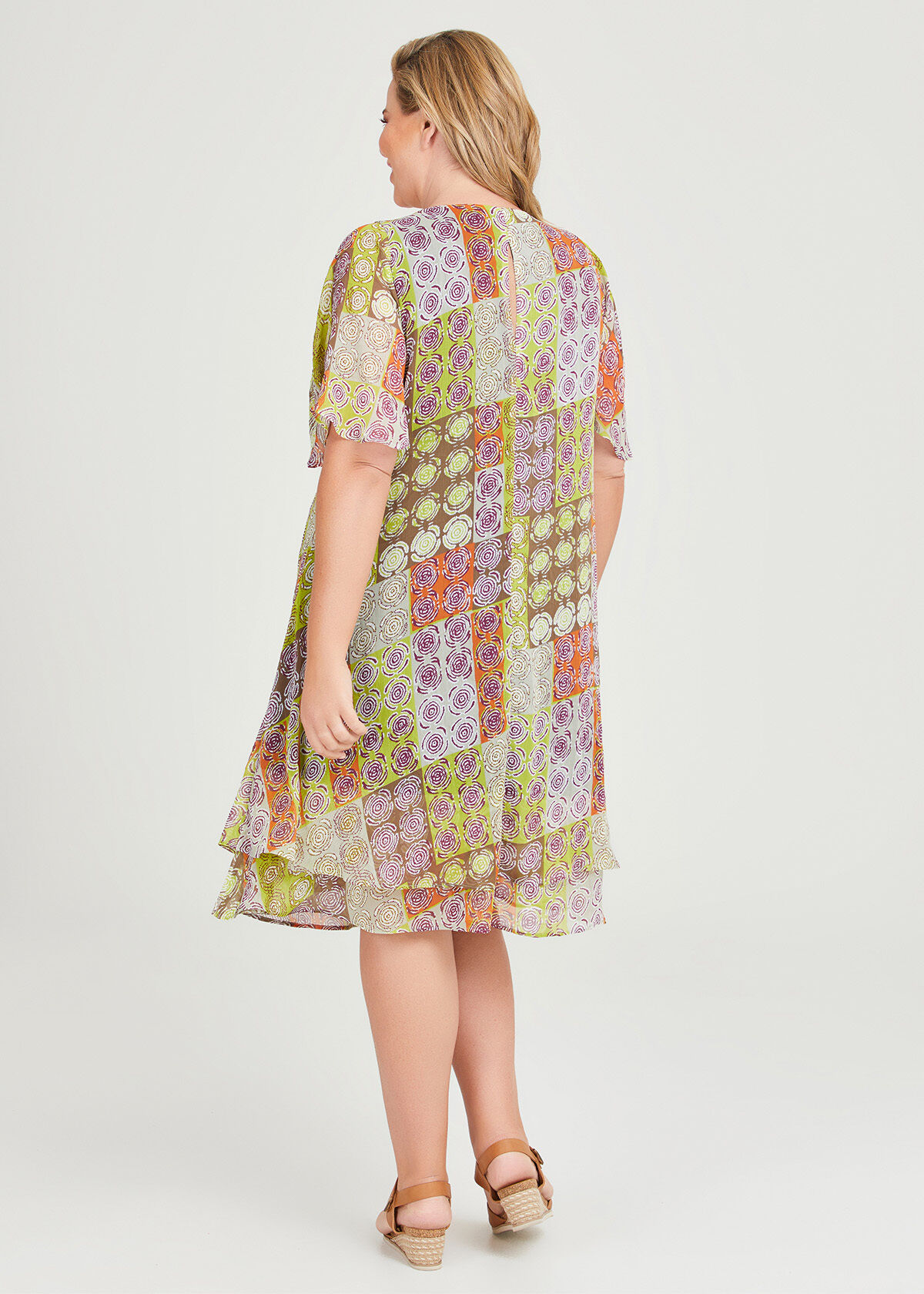 Chiffon Overlay Dress