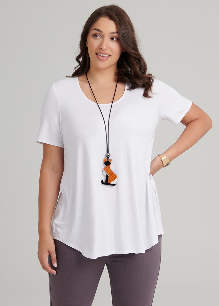 Bamboo Base Short Sleeve Top, , hi-res