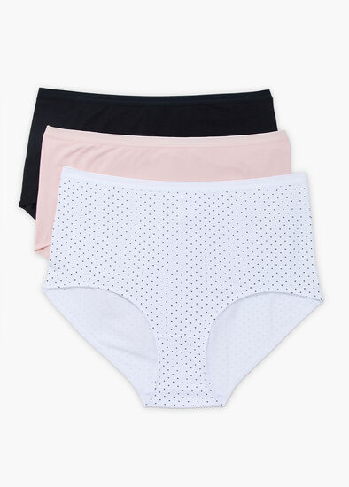 Plus Size 3Pk Bamboo Everyday Briefs