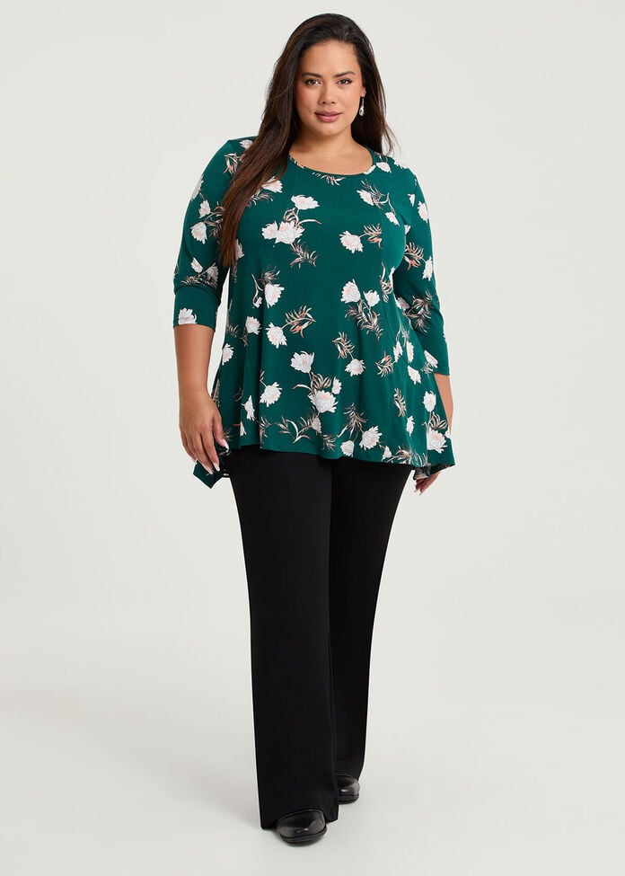 In Bloom Peplum Luna Top, , hi-res