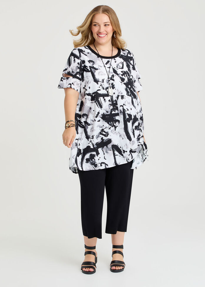 Natural Abstract Kiki Tunic, , hi-res