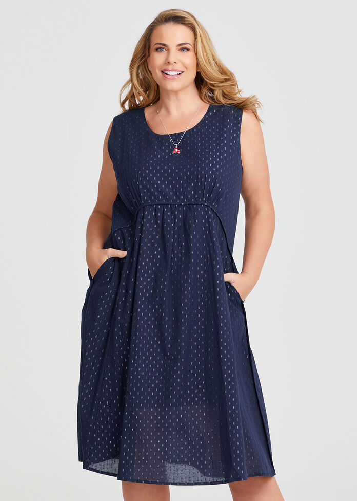 Cotton Favourite Sleeveless Dress, , hi-res