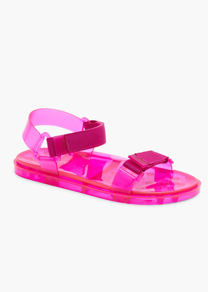 Jelly Velcro Strap Sandal, , hi-res