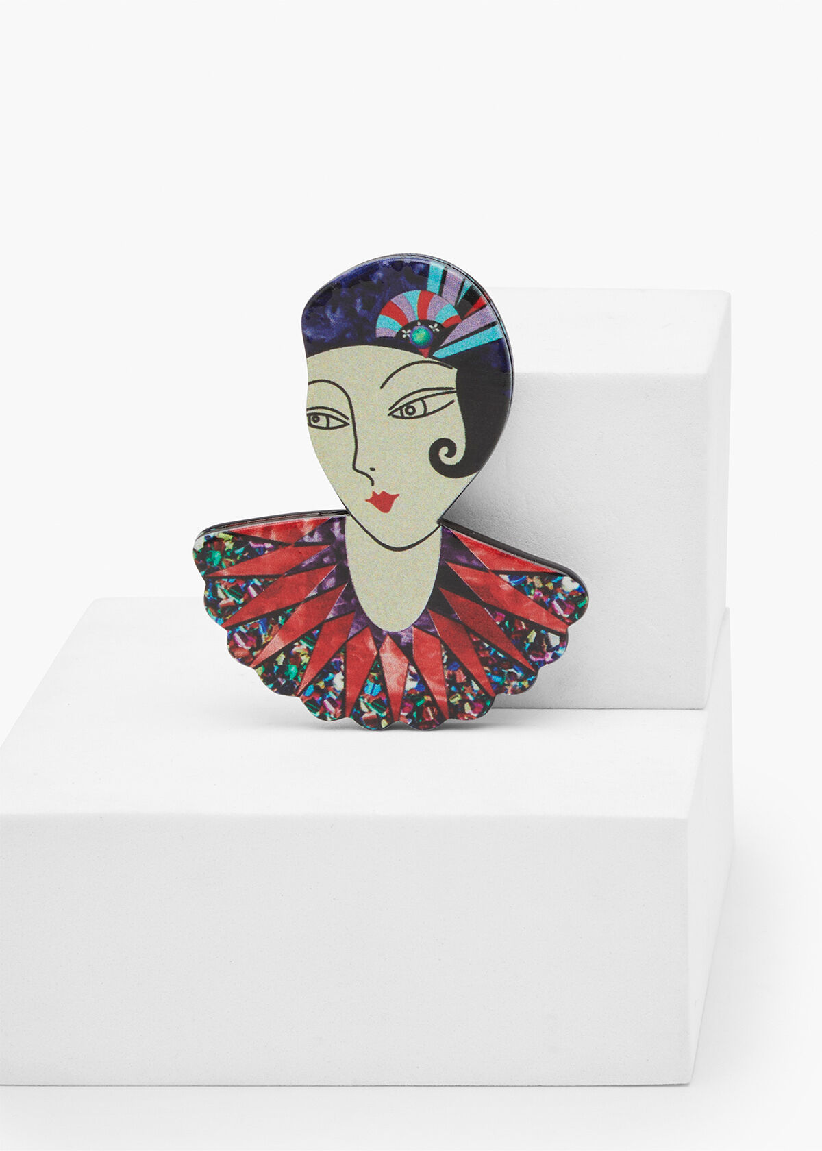 Art deco new arrivals lady brooch