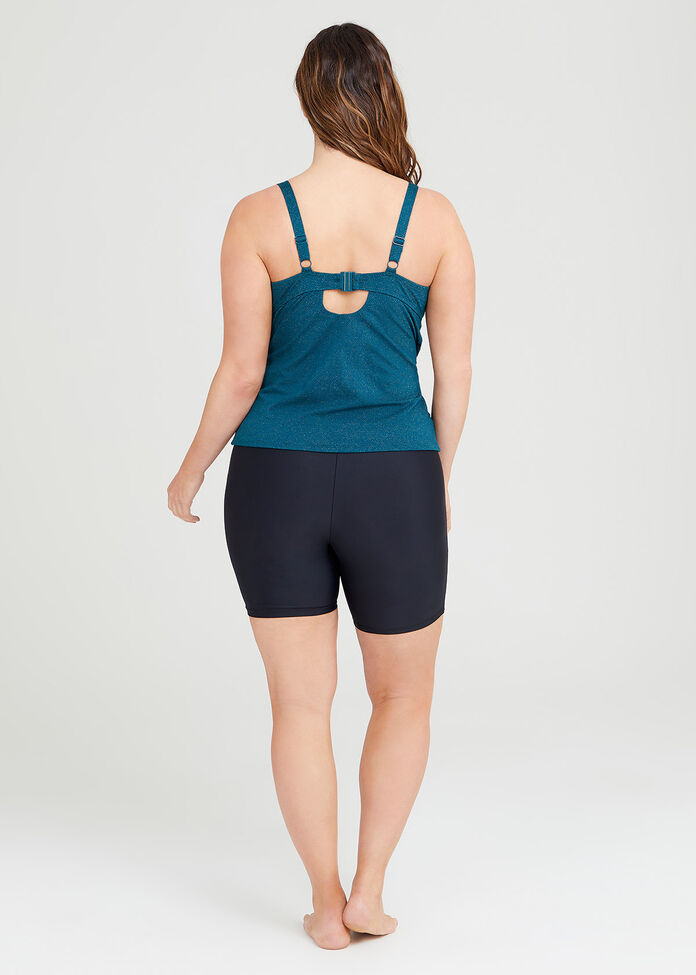Shop Plus Size Metallic Tankini in Green Taking Shape AU